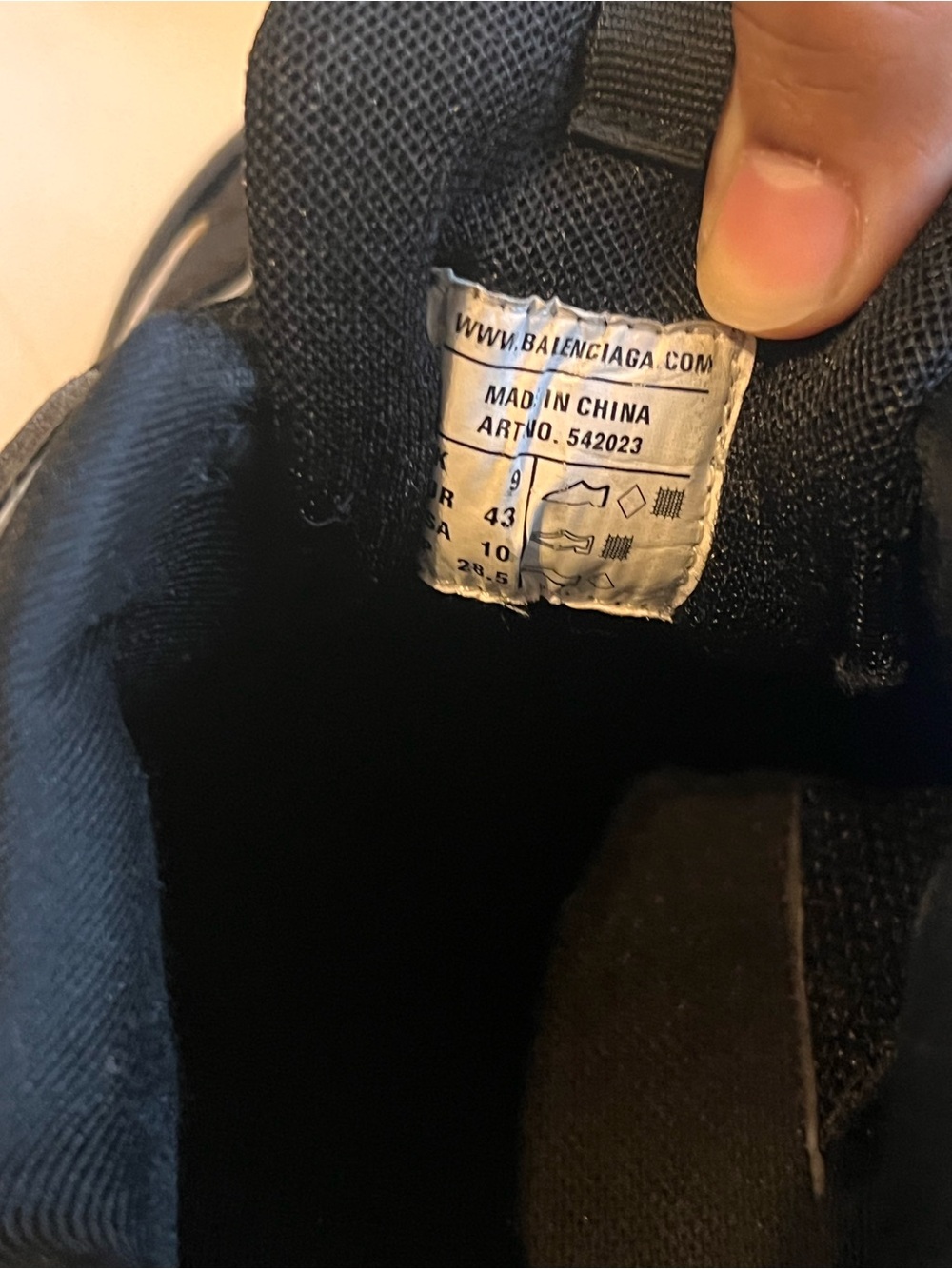 Balenciaga Track Grey and Black Mens Size 10 - Picture 10 of 10